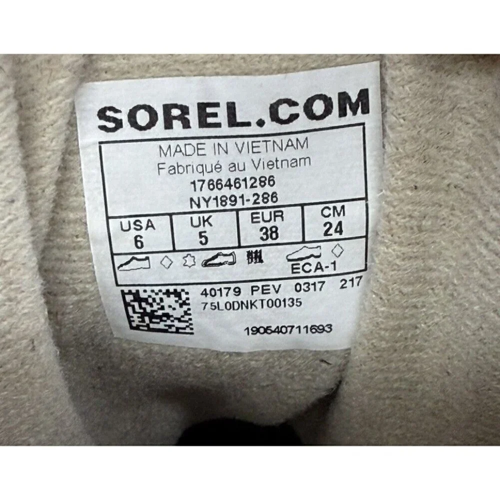 Sorel Cheyanne II Leather Duck Boots Waterproof Brown Lace Up NY1891-286 Men’s 6